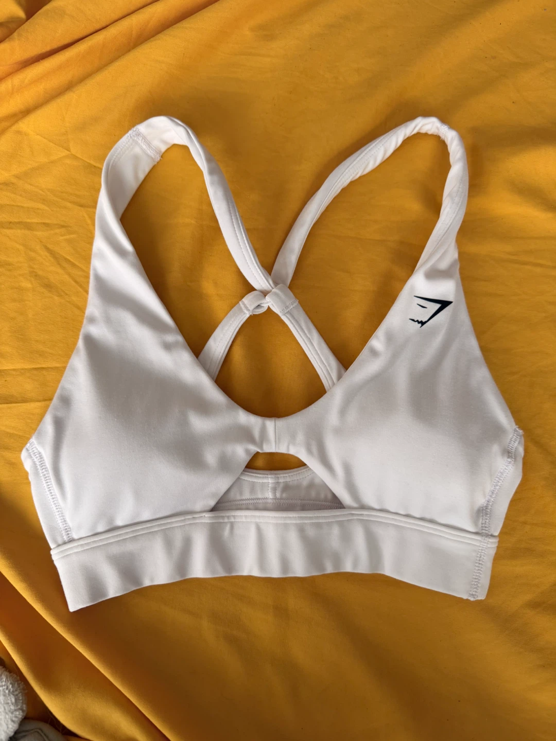 Gymshark White Peekaboo Sports Bra - photo 2