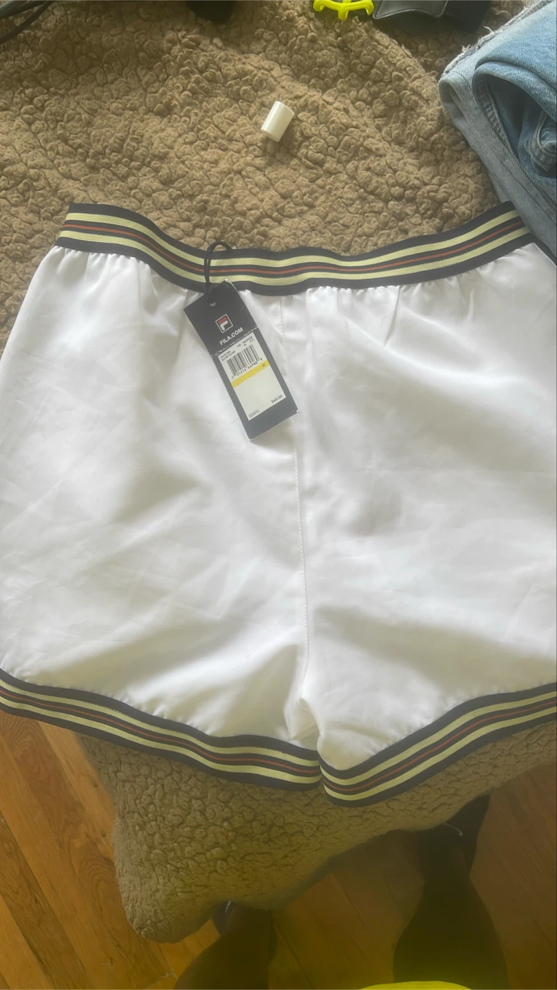 Fila White Tennis Shorts