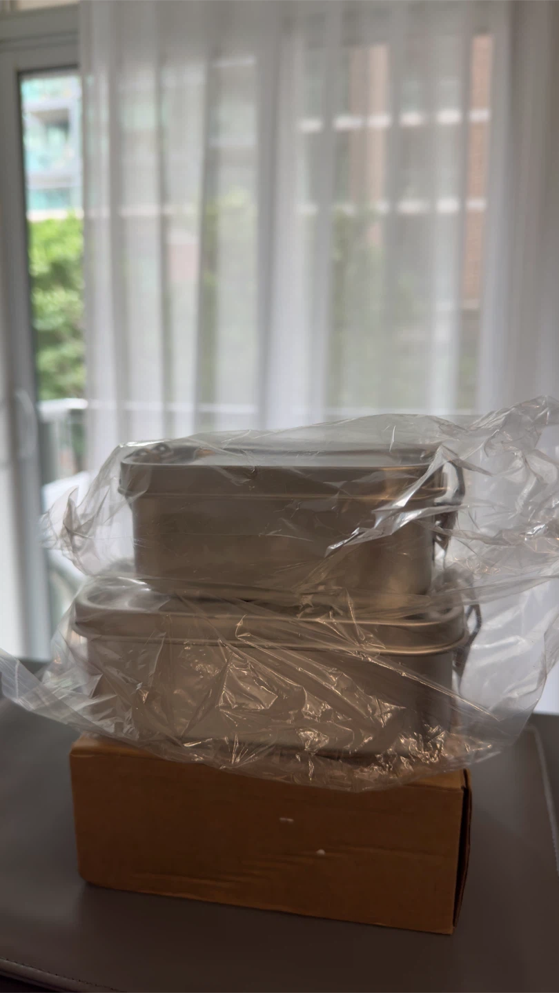 Stainless Steel Non-Toxic Lunch Boxes - 550ml & 850ml - photo 2