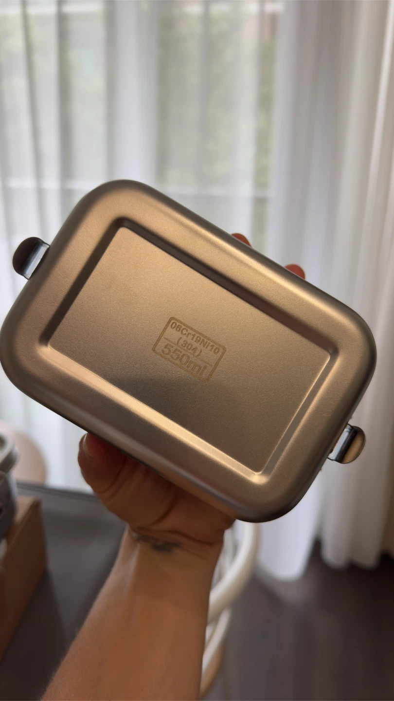 Stainless Steel Non-Toxic Lunch Boxes - 550ml & 850ml - photo 3