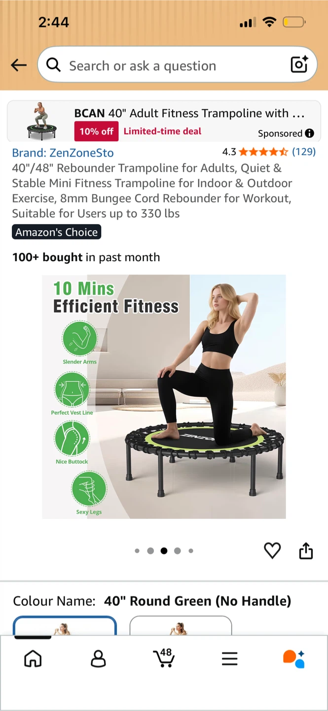 ZenZone 40" Adult Fitness Trampoline - photo 3