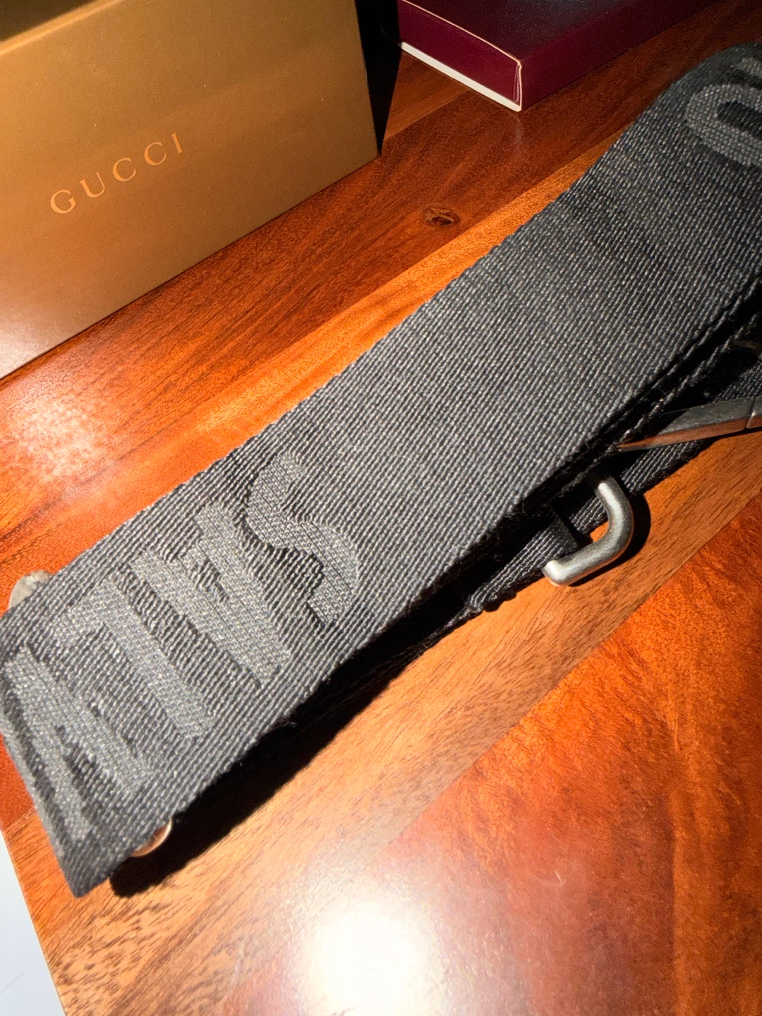 Salvatore Ferragamo Black Logo Bag Strap Adjustable Like New - photo 2
