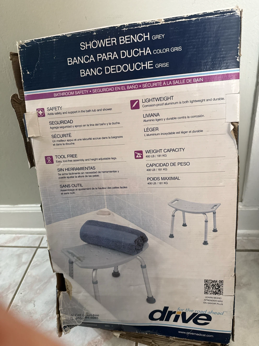 Drive Shower Bench Grey - photo 5