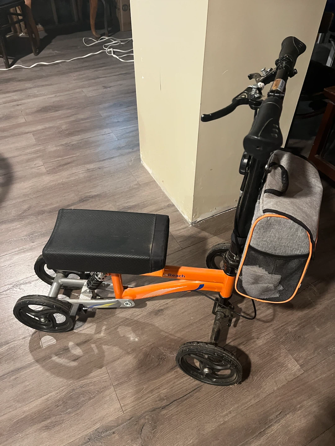 Foldable Steerable Knee Walker Crutch Alternative