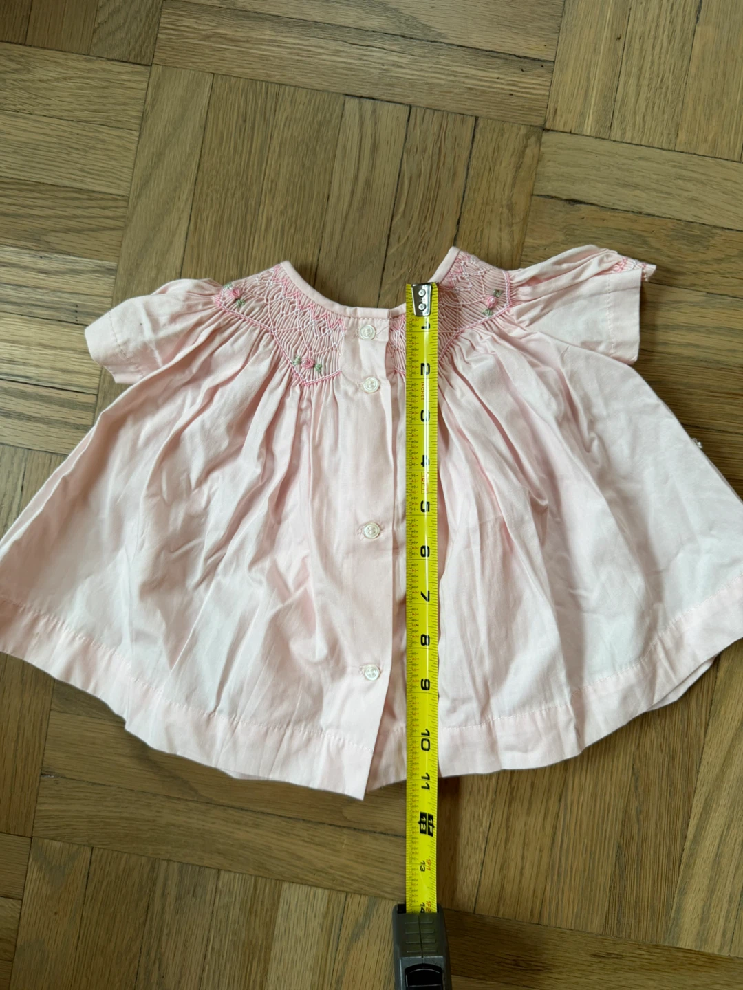 New Pink Smocked Baby Dress - photo 2