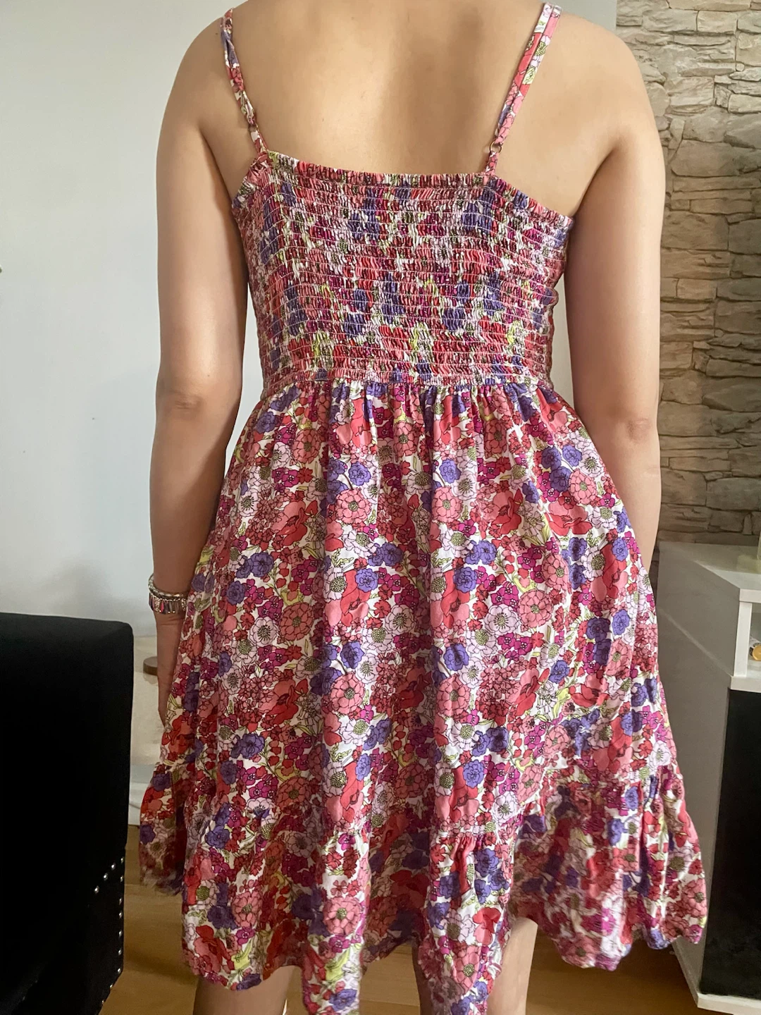 Floral Button-Front Mini Dress - photo 3
