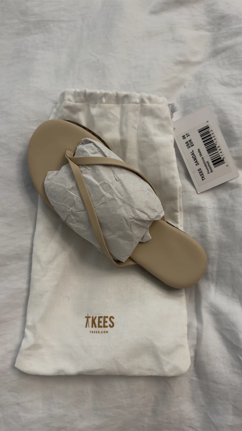 TKEES Lily Nudes Flip Flops US6 EU37 - photo 2