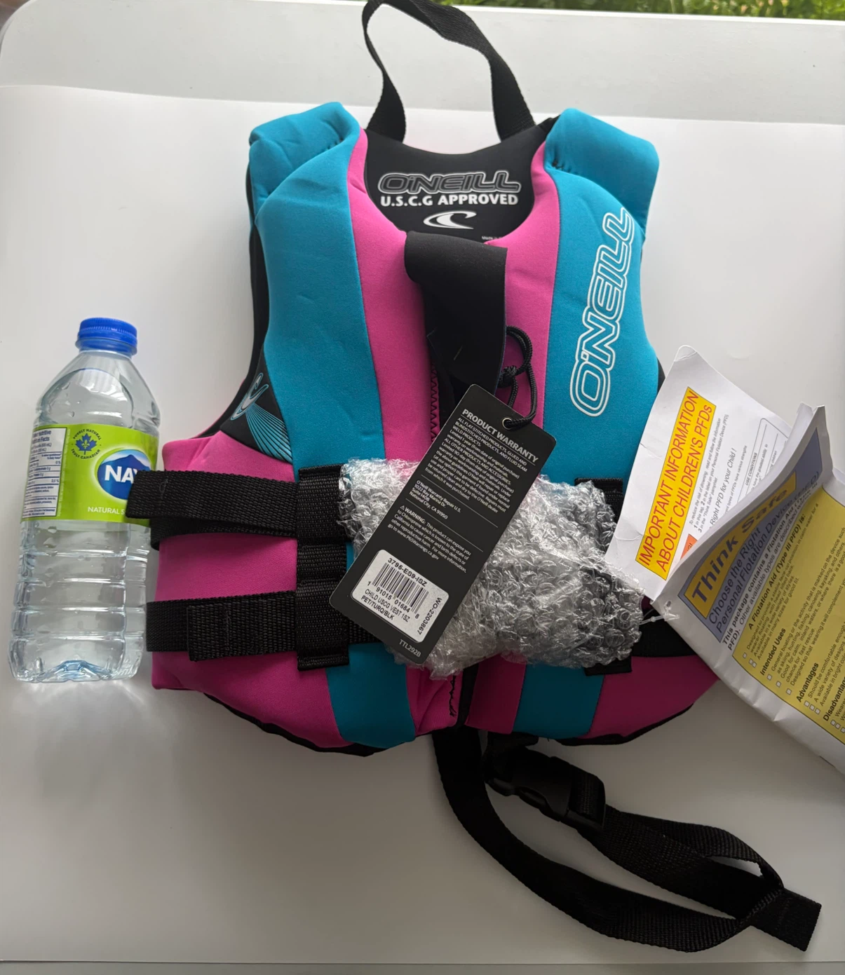 New O'Neill Child (30-50 lbs) Reactor USCG Life Jacket