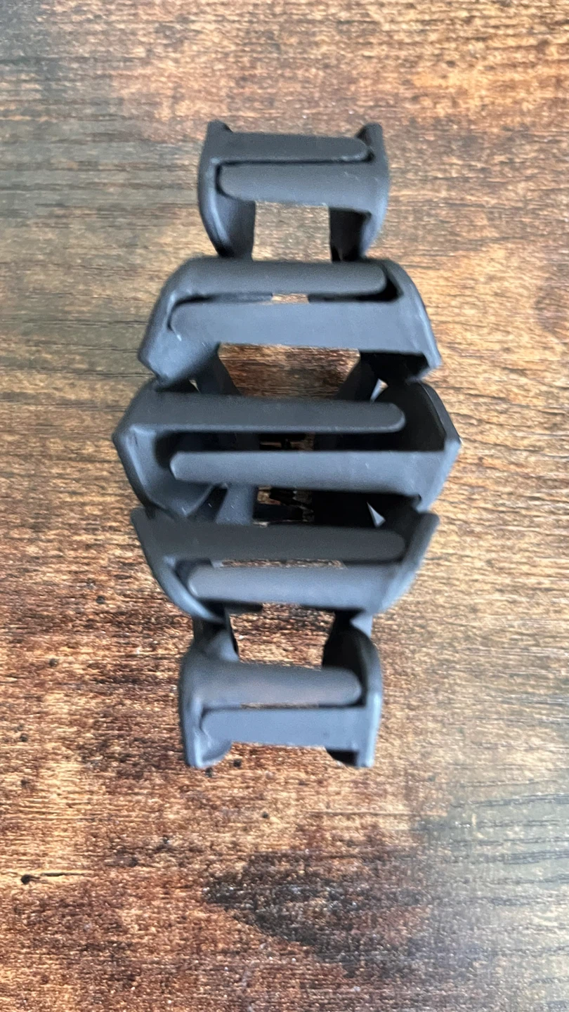 Black floral claw clip - photo 2