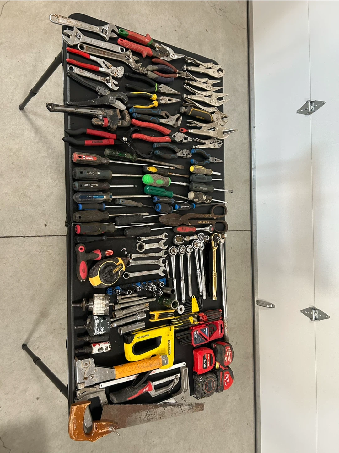 Large Assorted Hand Tool Lot - Milwaukee, DeWalt, Stanley, Husky