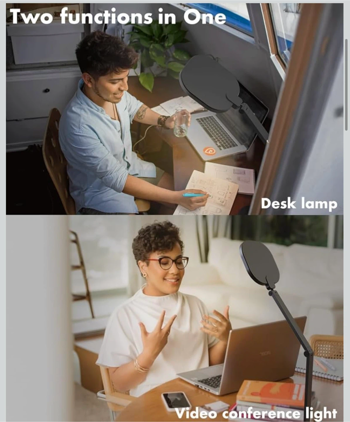 LitONES  LED Desk Lamp for office meetings,  podcasts - photo 2