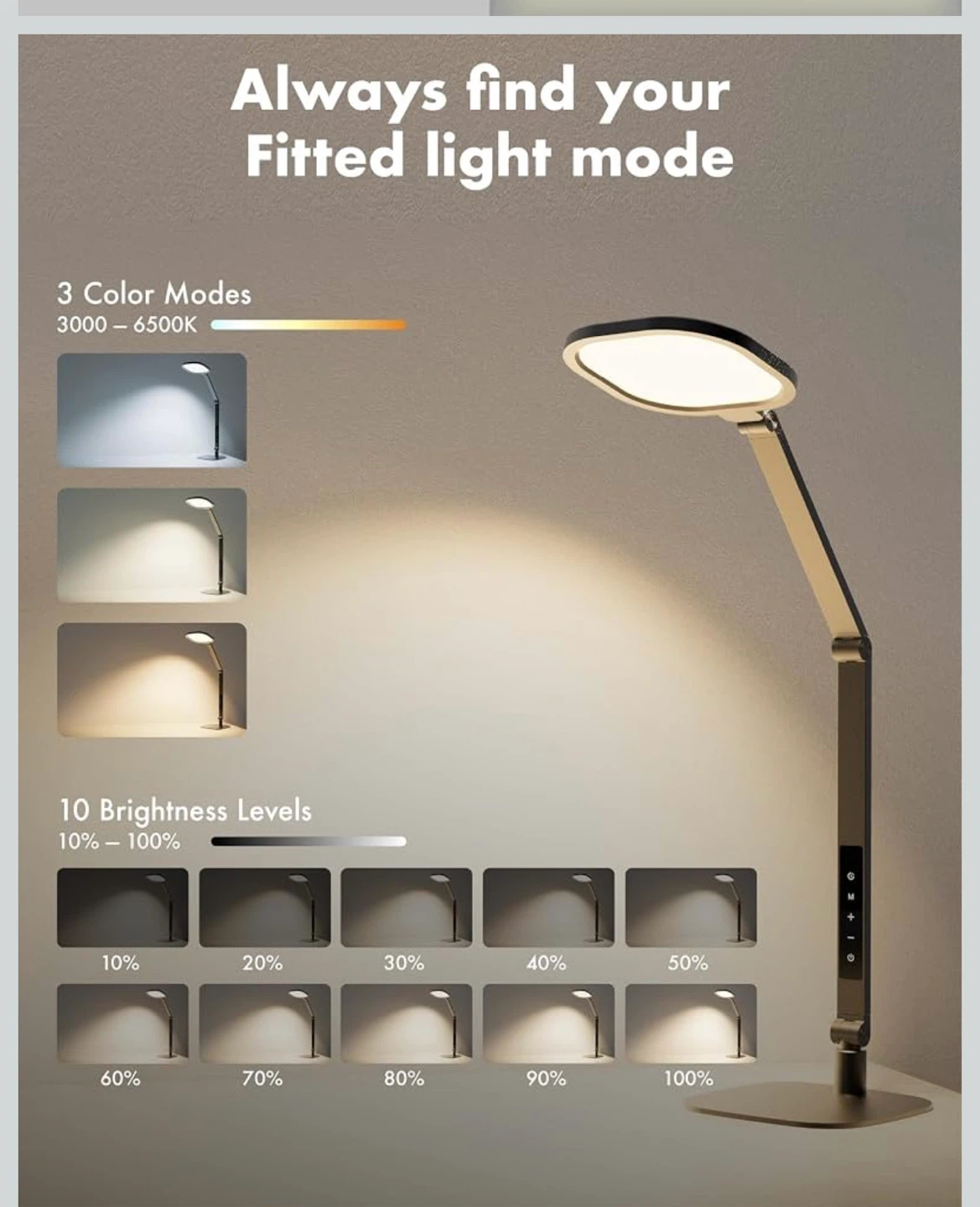 LitONES  LED Desk Lamp for office meetings,  podcasts - photo 4