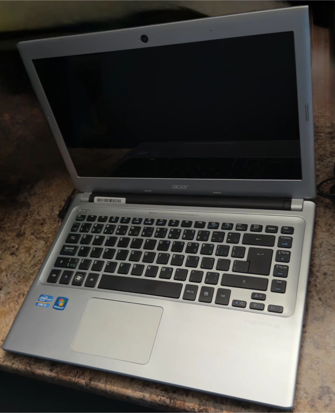 Silver Acer Aspire Laptop with Charger - photo 4