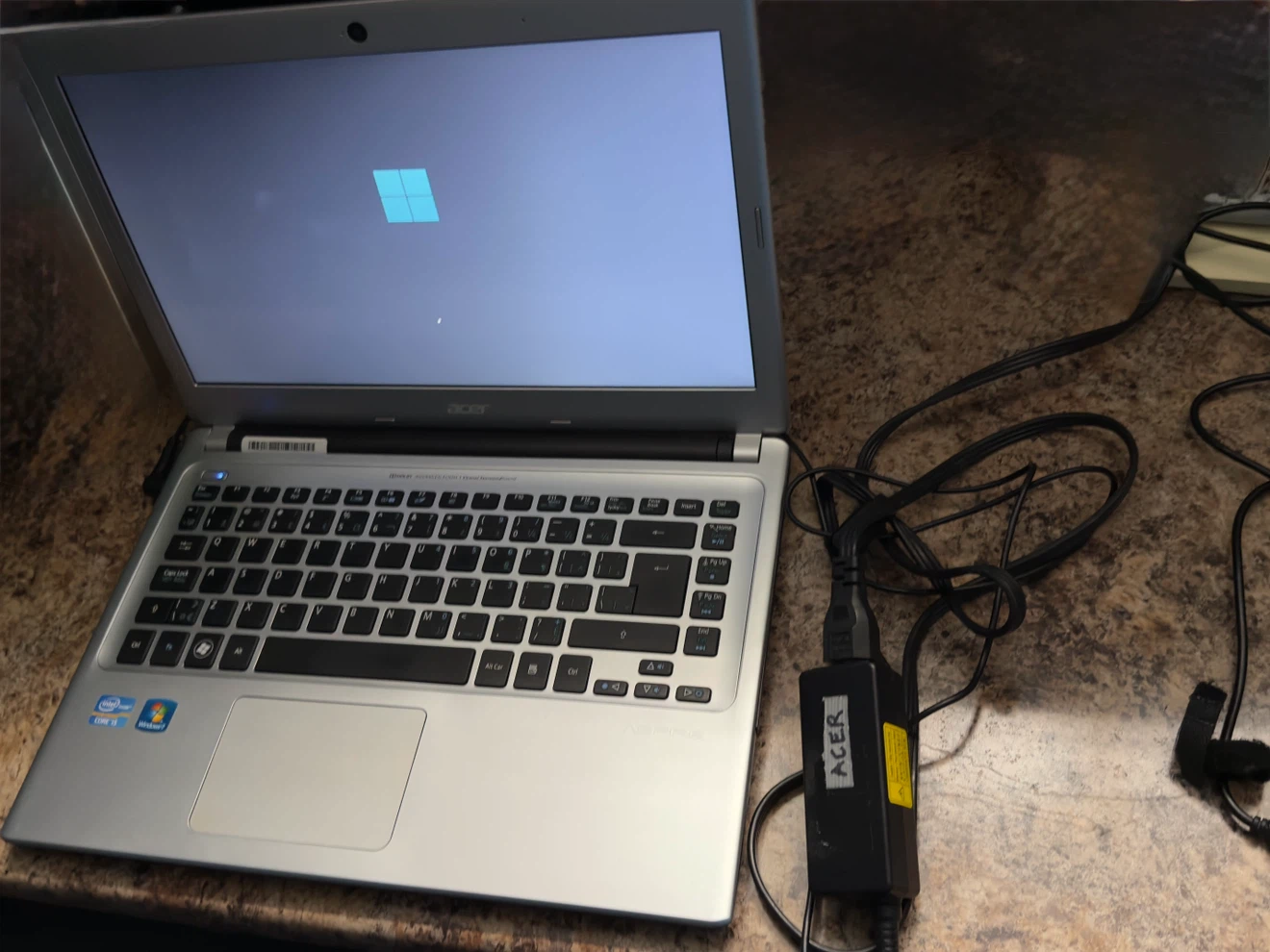 Silver Acer Aspire Laptop with Charger - photo 5
