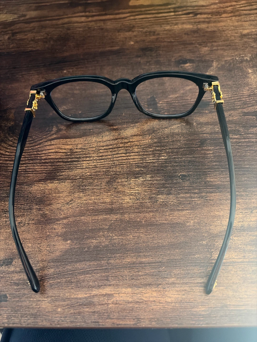 Chrome Heart Glasses (Black frame with Gold) 1:1 - photo 2
