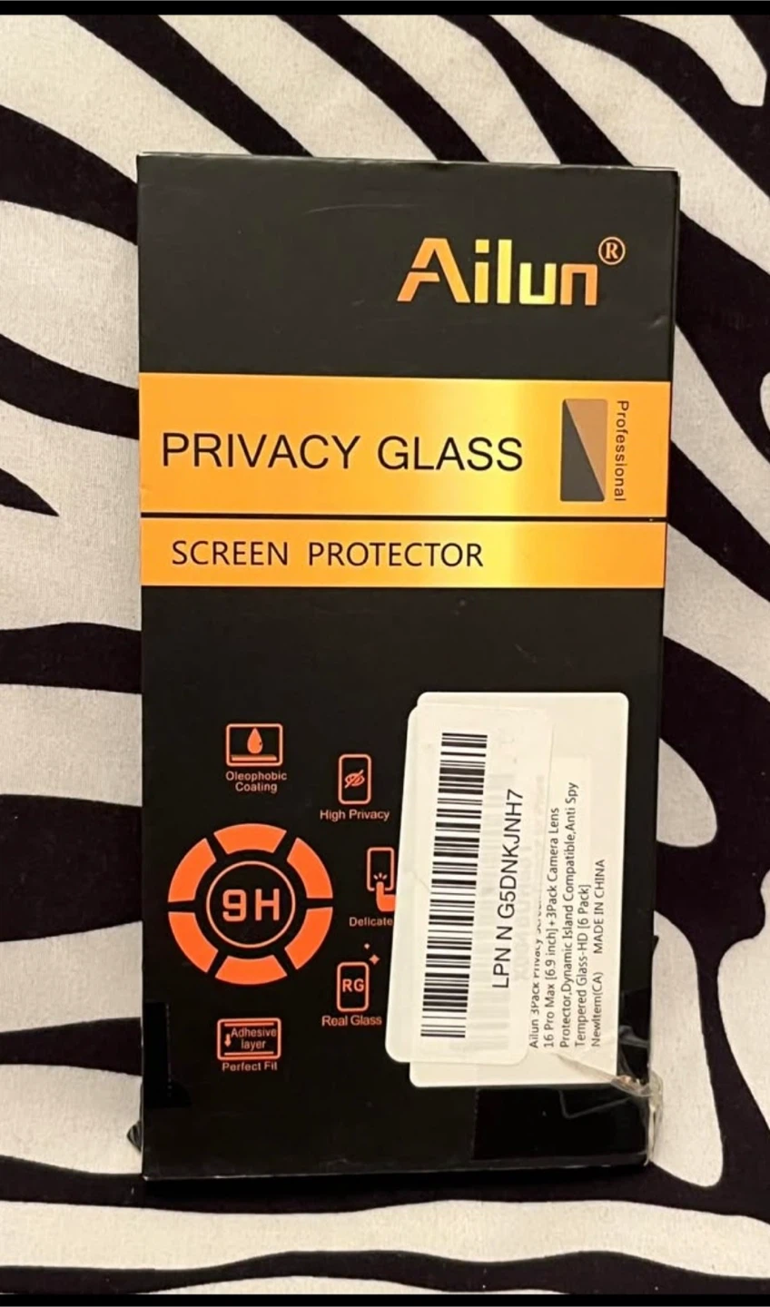 Ailun 3Pack Privacy Screen Protector for iPhone 16 Pro Max