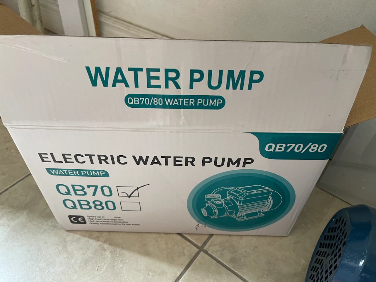 All-copper motor core Electric Water Pump QB70/80 - photo 2