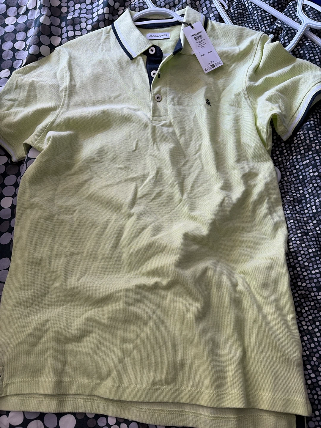 Jack & Jones Wild Lime/Play Polo Shirt - Size M