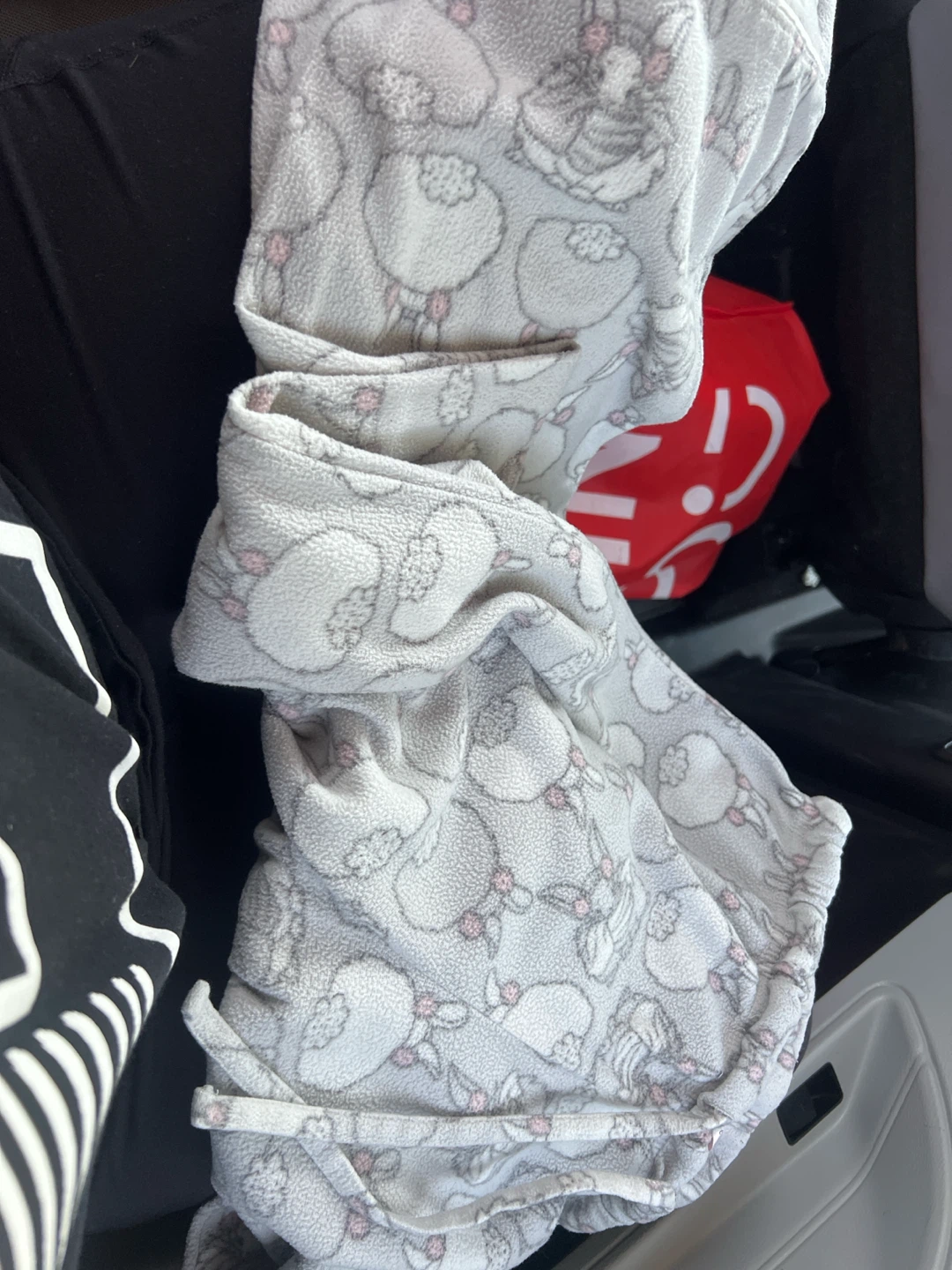 La Vie en Rose Grey Bunny Fleece Pajama Pants - photo 3