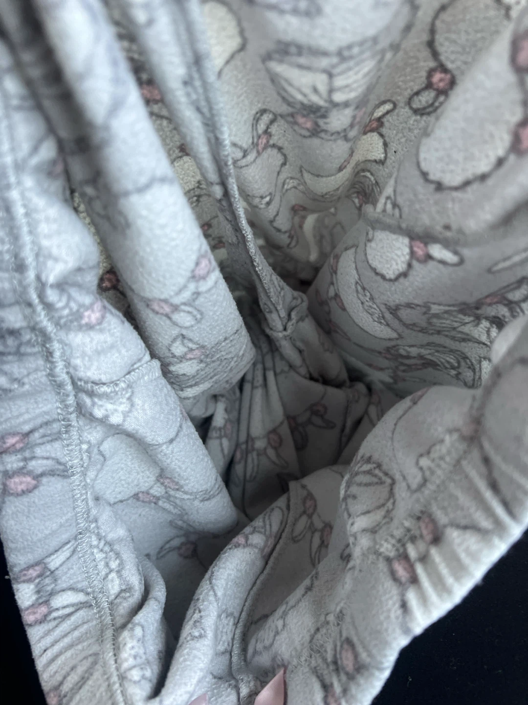 La Vie en Rose Grey Bunny Fleece Pajama Pants - photo 4