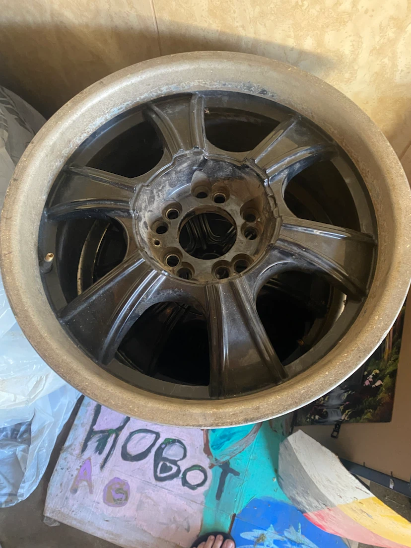 Set of 4 custom Black Alloy Wheels - photo 4