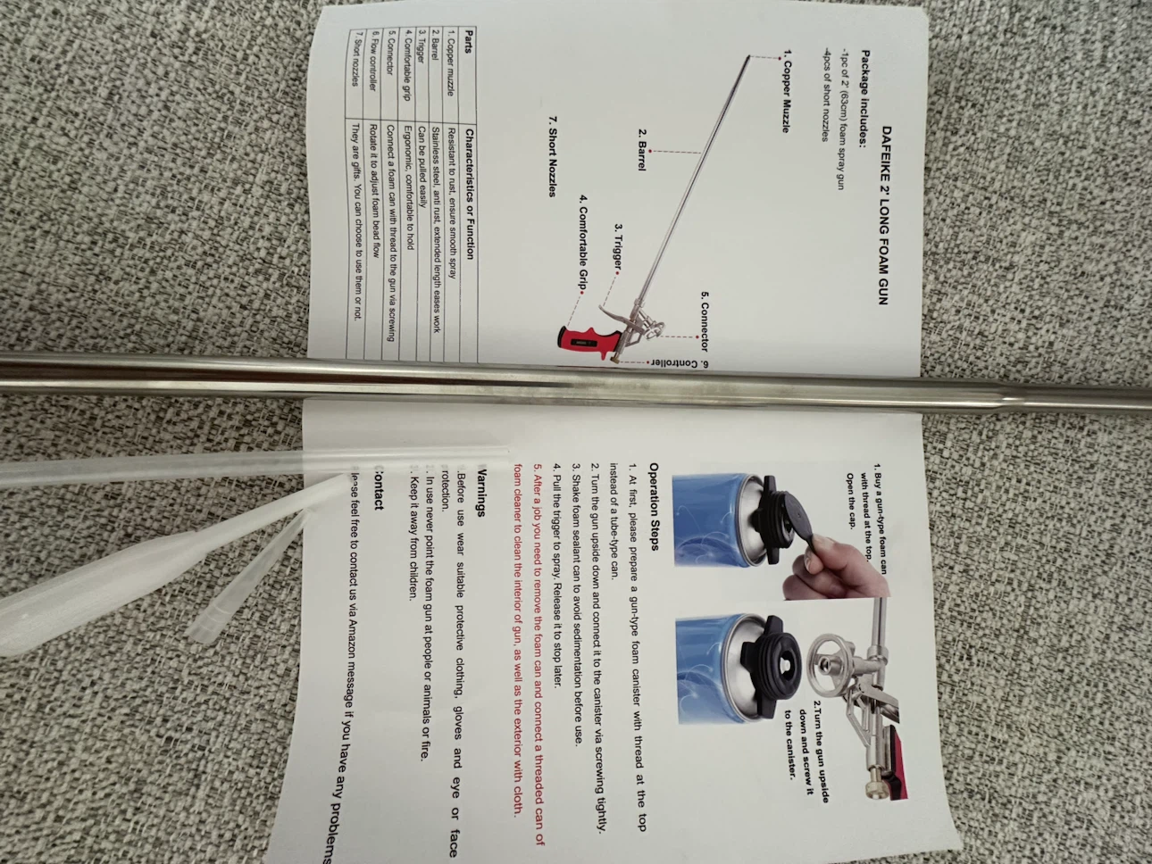 DAFEIKE 21" Long Foam Gun - photo 2
