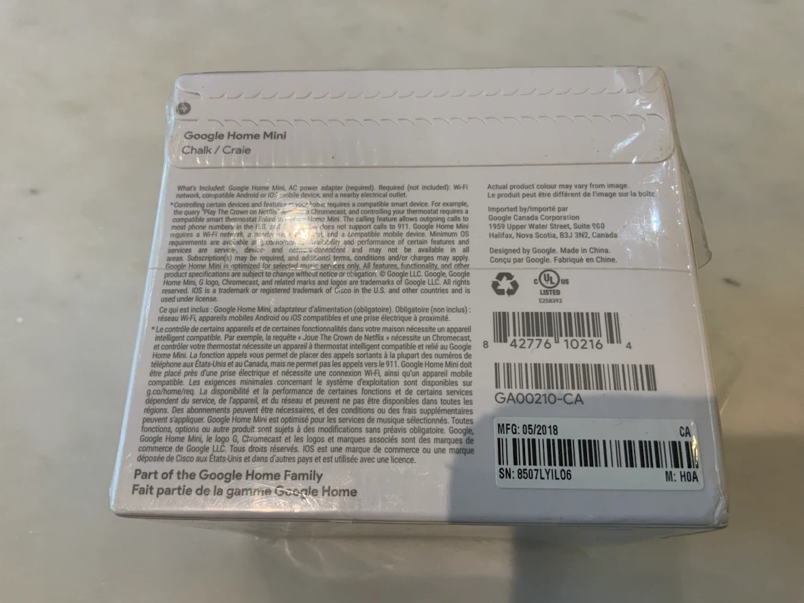 Brand New in Box Google Home Mini - photo 2