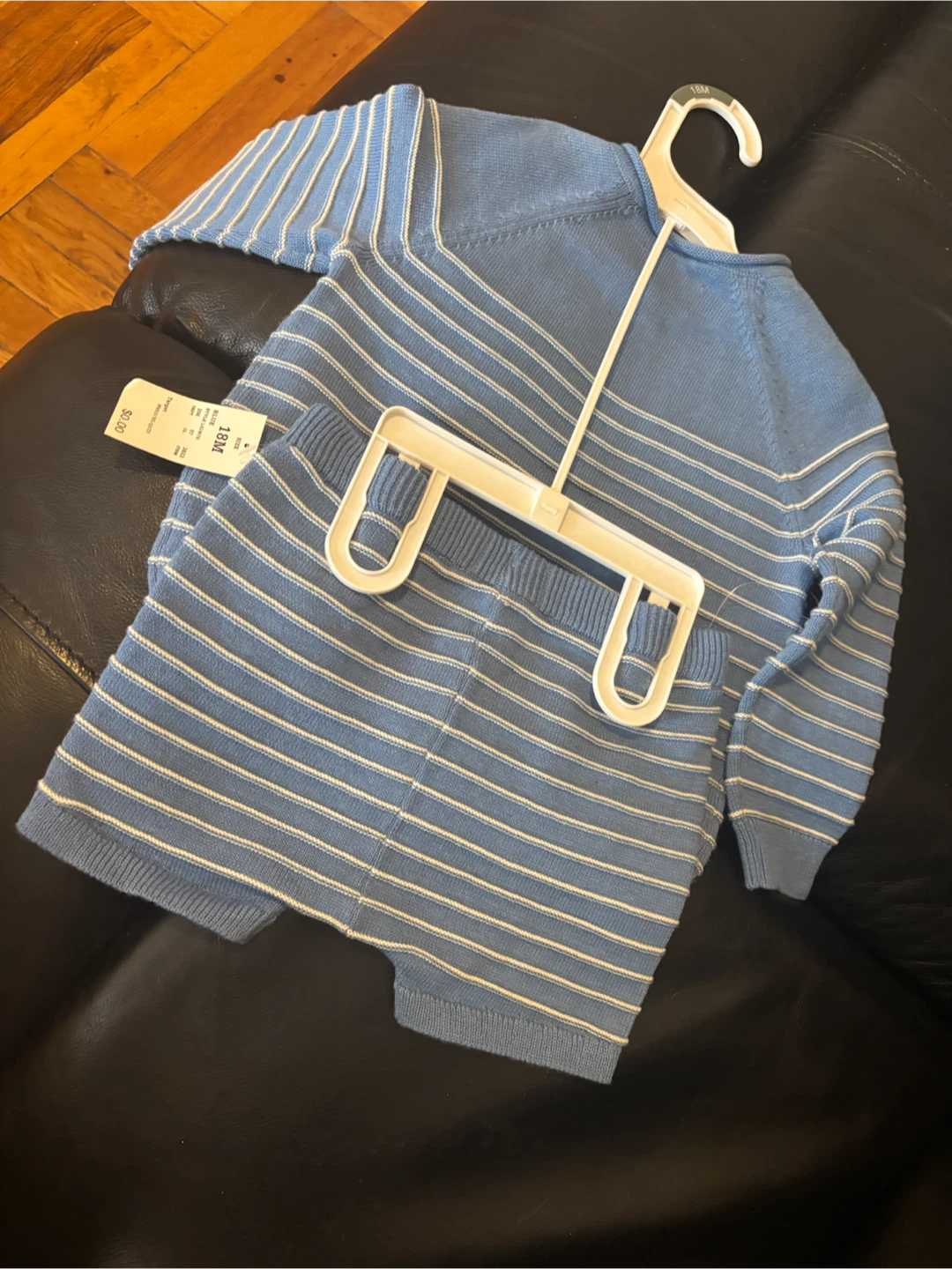 Cloud Island Baby Blue  Sweater and Shorts Set - 18 Months - photo 2