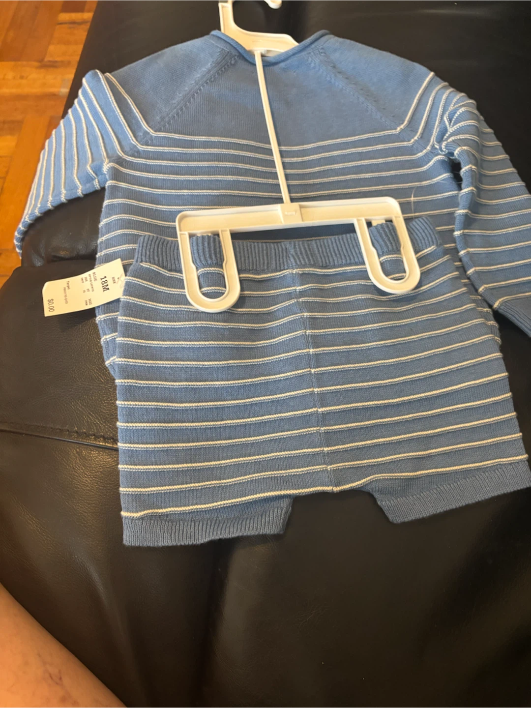 Cloud Island Baby Blue  Sweater and Shorts Set - 18 Months - photo 3
