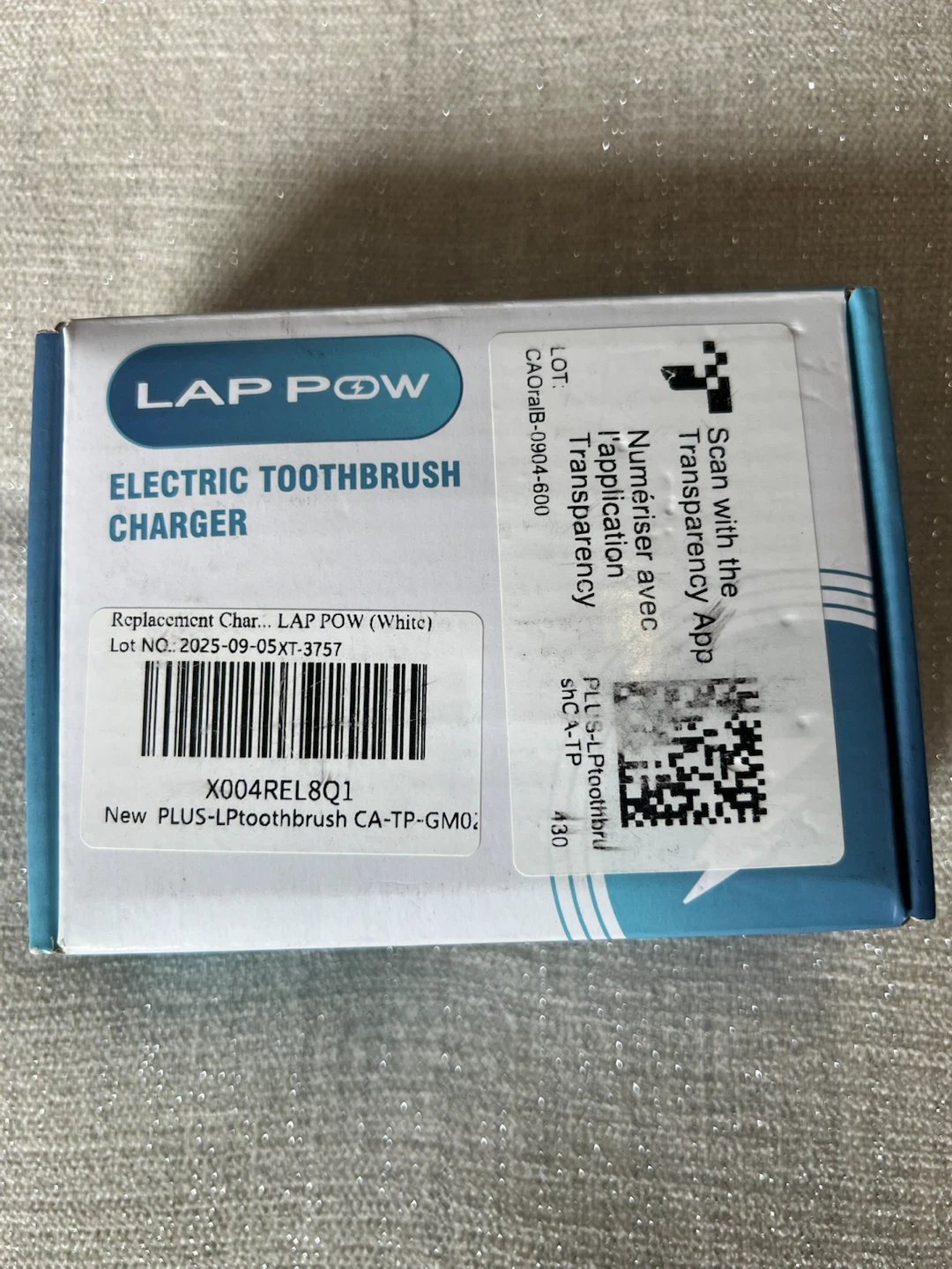 LAP POW Electric Toothbrush Charger XT-3757