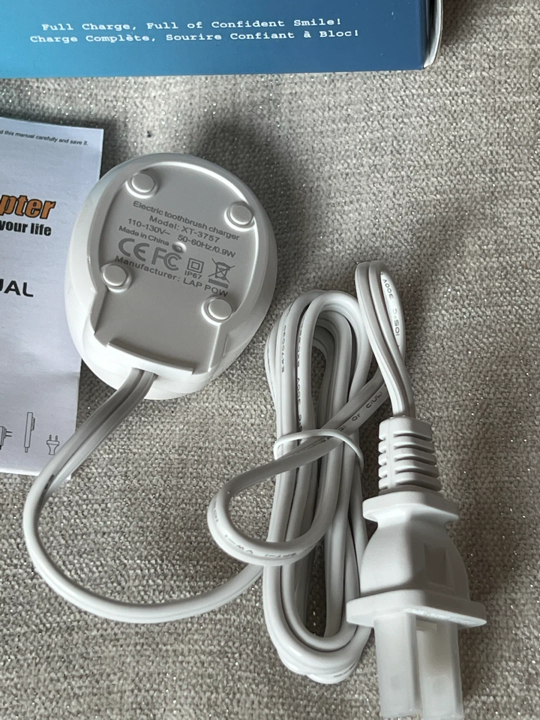 LAP POW Electric Toothbrush Charger XT-3757 - photo 4