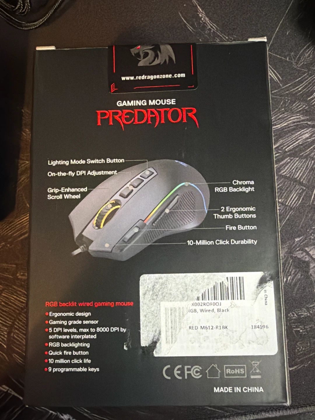 Redragon Predator RGB Gaming Mouse - photo 3