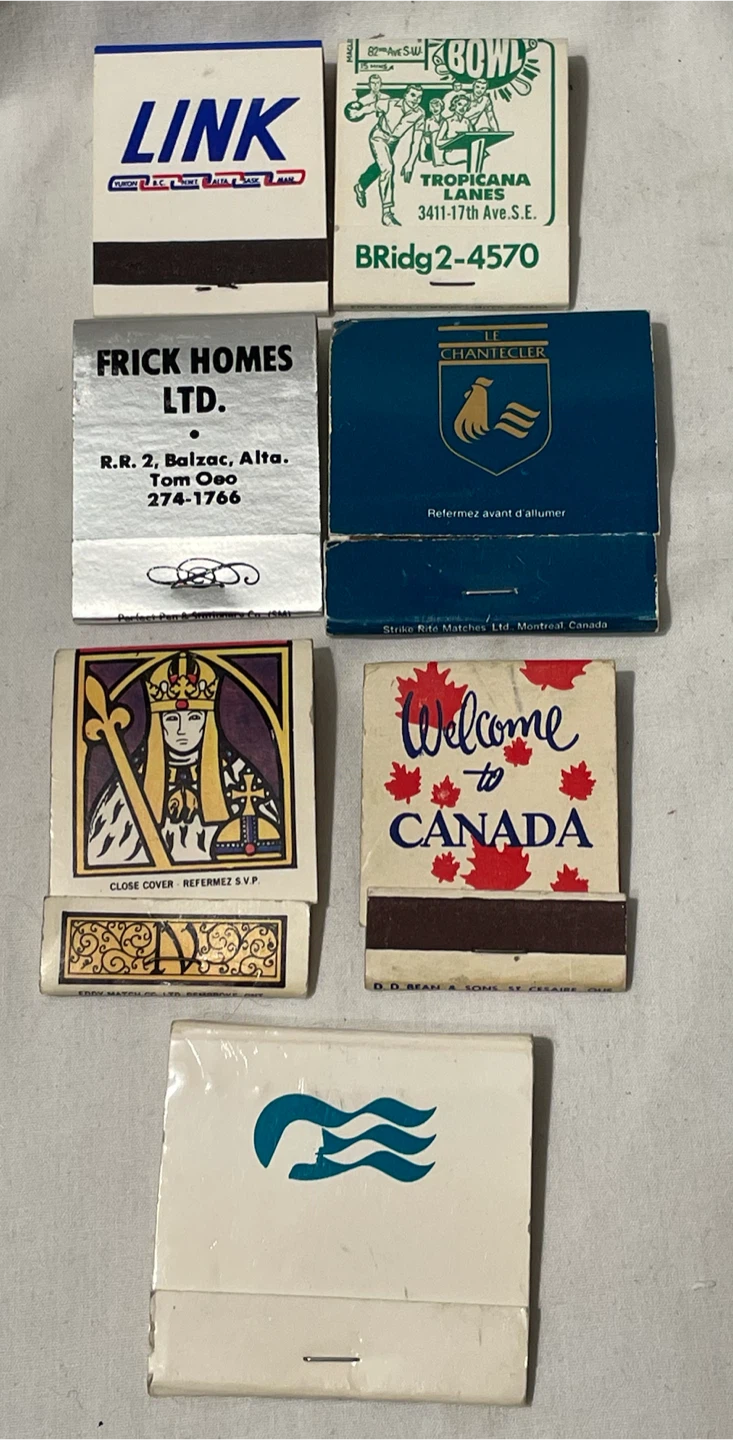 Assorted Vintage Matchbooks