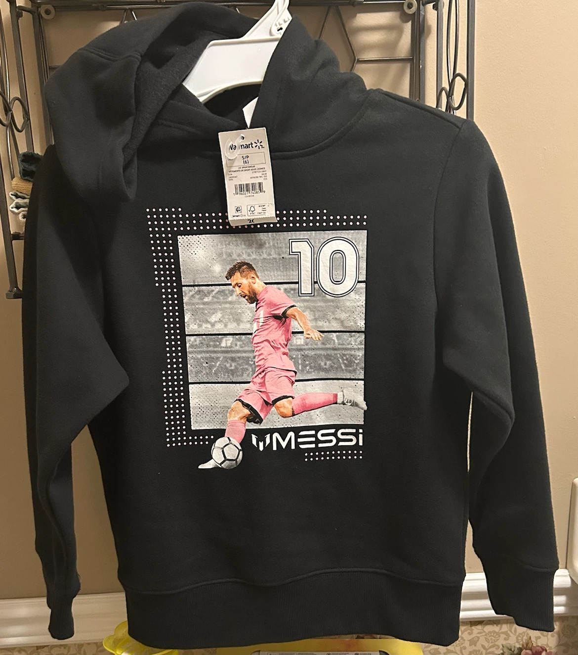 Boys Messi Hoodie size 6