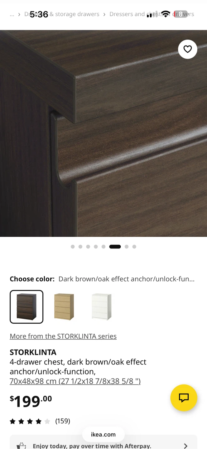 IKEA STORKLINTA 4-drawer chest - photo 3