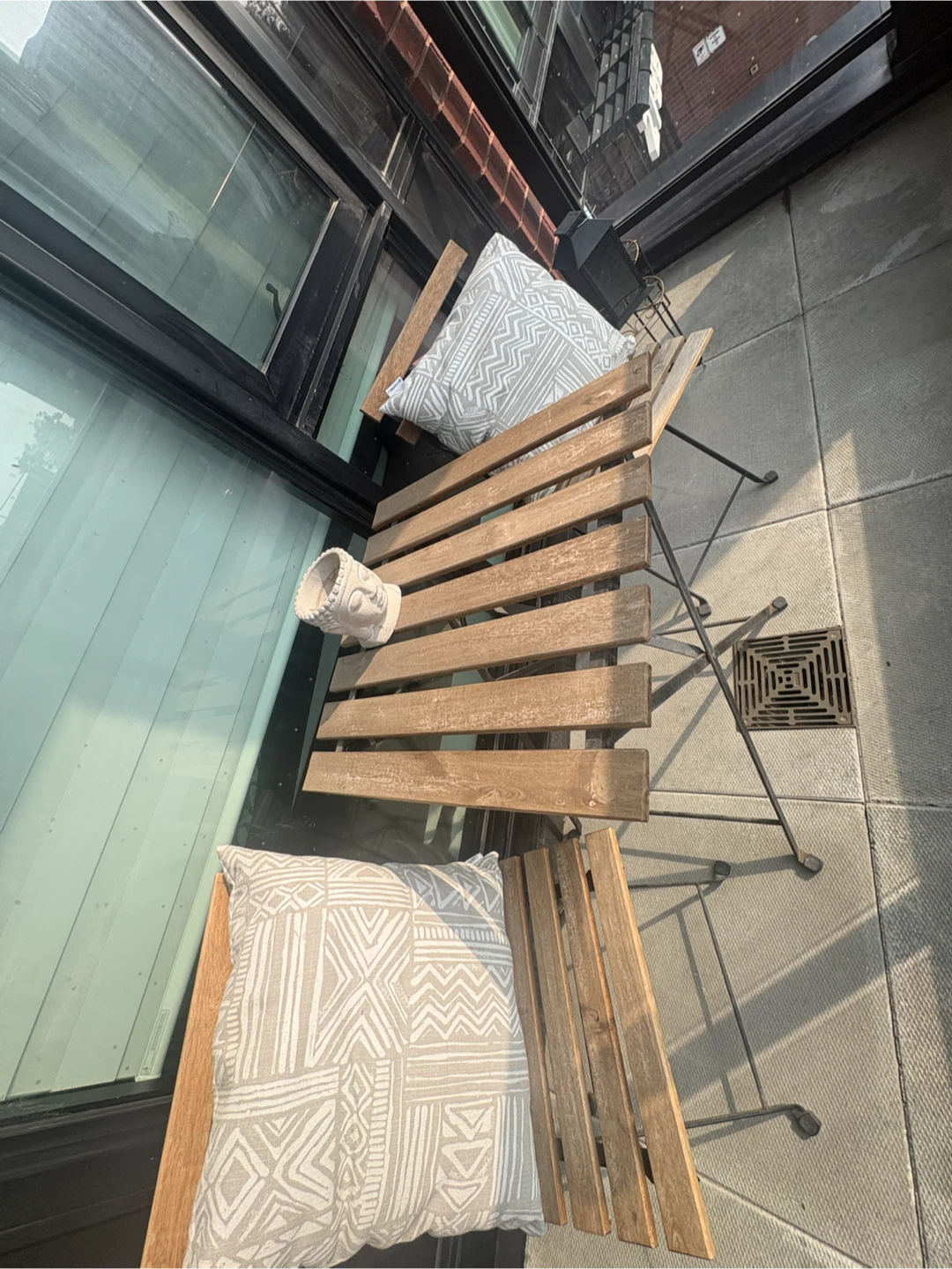 IKEA Wooden Bistro Set with 2 Chairs and Table - photo 3