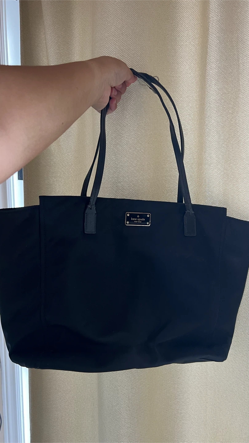 Kate Spade Black Nylon Tote Bag