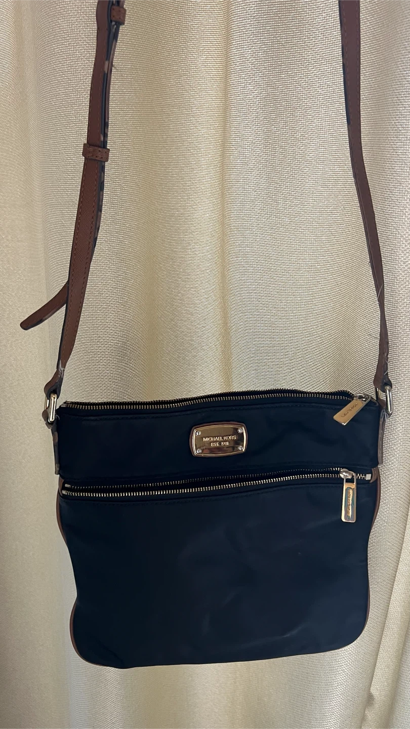 Michael Kors Black Nylon Crossbody Bag