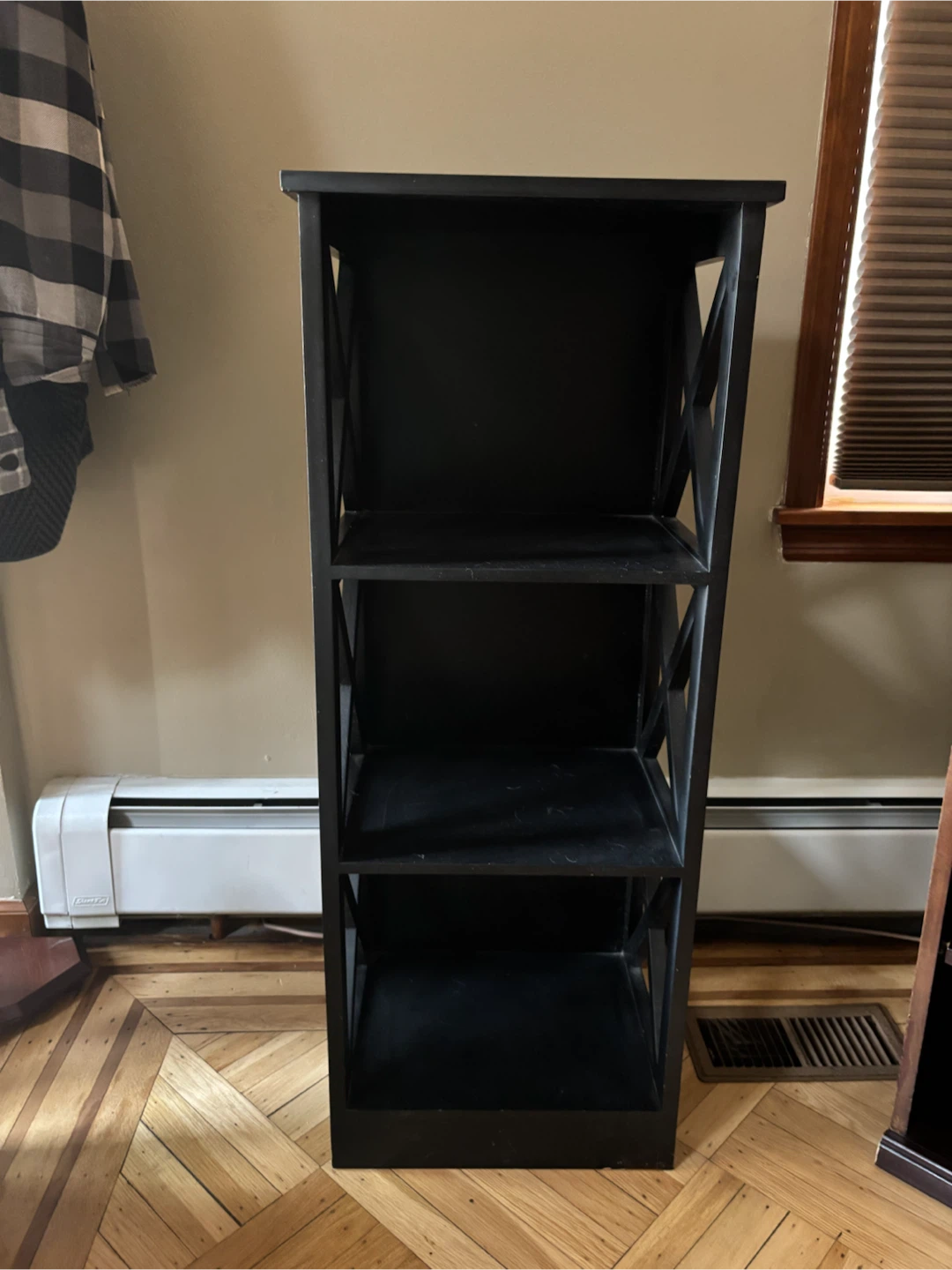 Black 3-Shelf Bookcase - photo 2