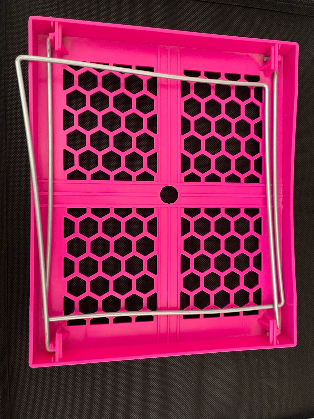 Pink Collapsible and Stackable Shelf with Metal Legs - photo 2