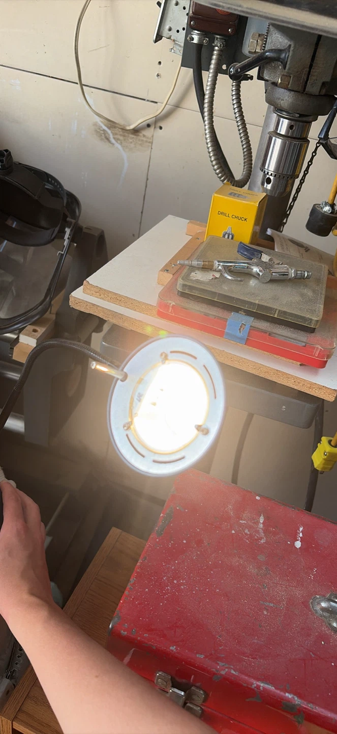 Blue Gooseneck Task Lamp - photo 3