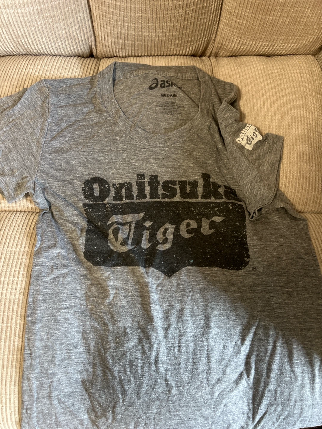 Onitsuka Tiger Grey Graphic T-Shirt