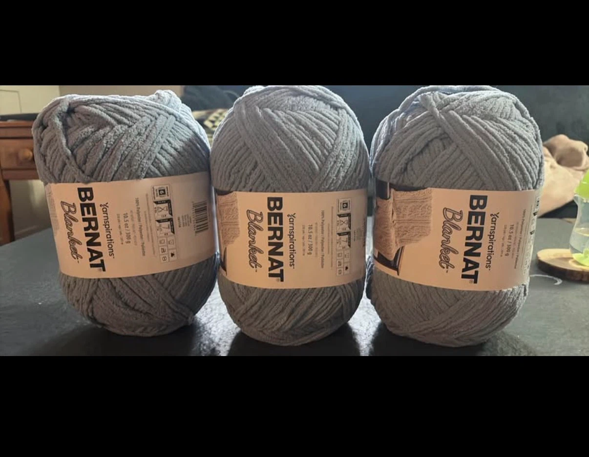 Bernat Blanket Yarn (3 Skeins)