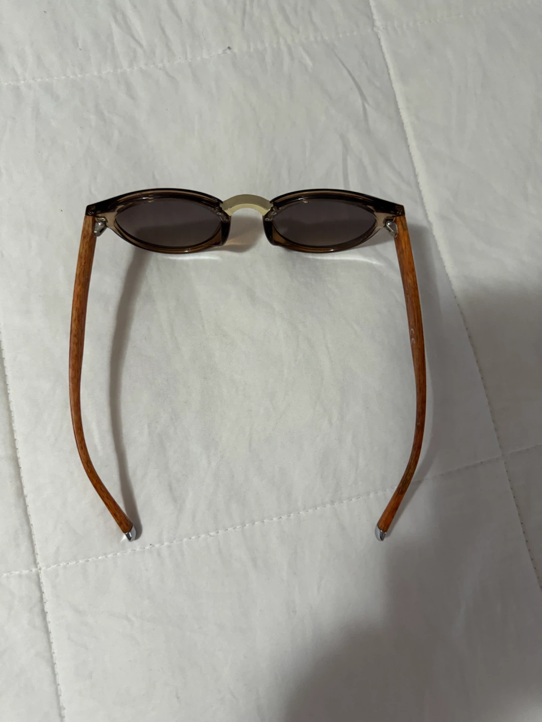 Ray-Ban Brown Round Sunglasses with Wood Detail - photo 3