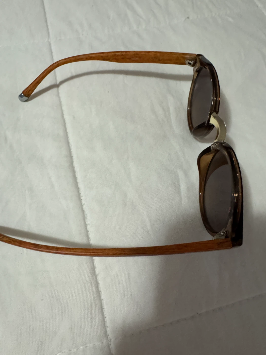 Ray-Ban Brown Round Sunglasses with Wood Detail - photo 5