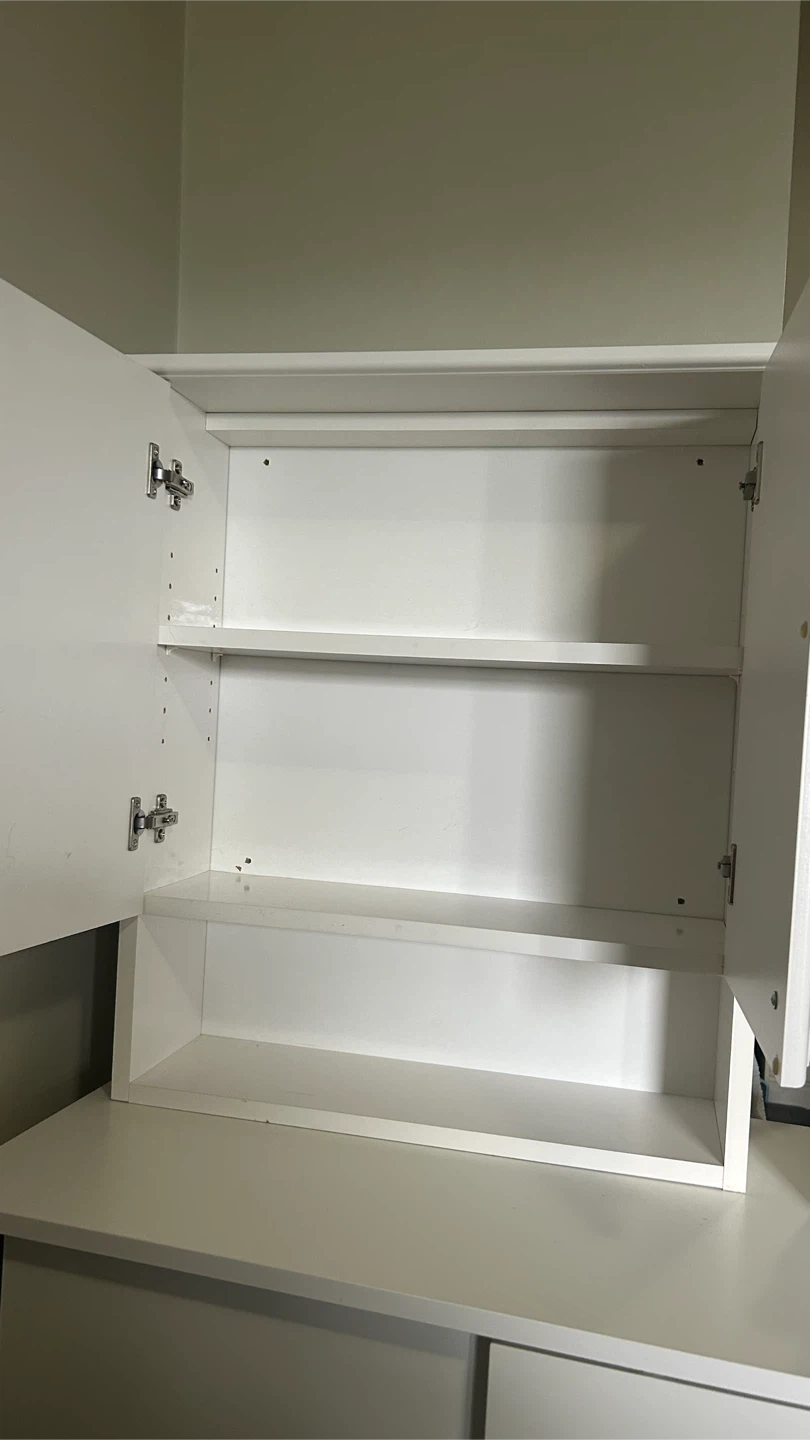 White Wall Cabinet with Double Doors - photo 2