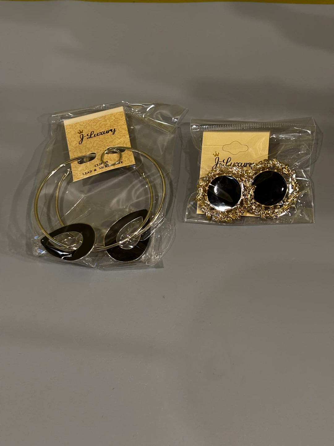J-Luxury Clip-On Hoop Earrings