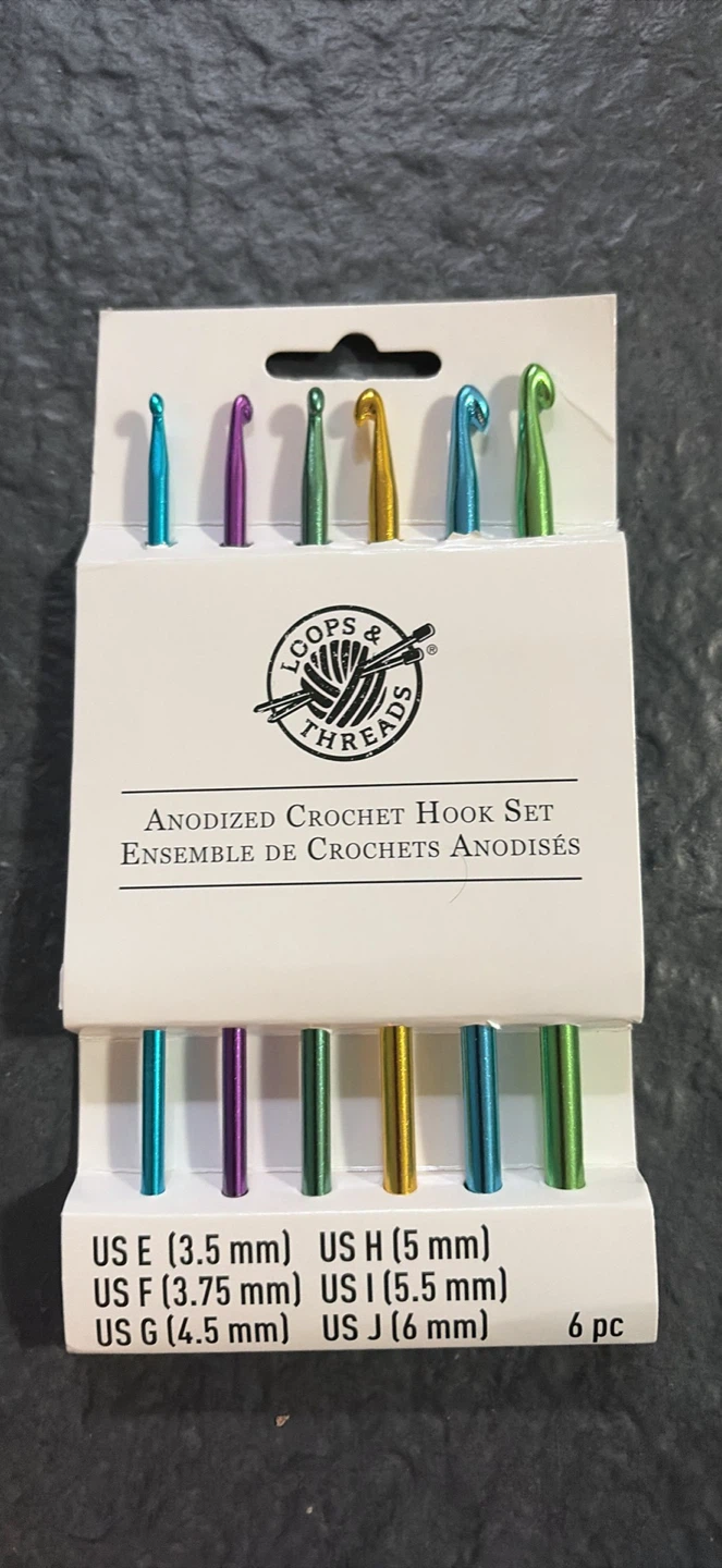 Loops & Threads Anodized Crochet Hook Set 6 pc