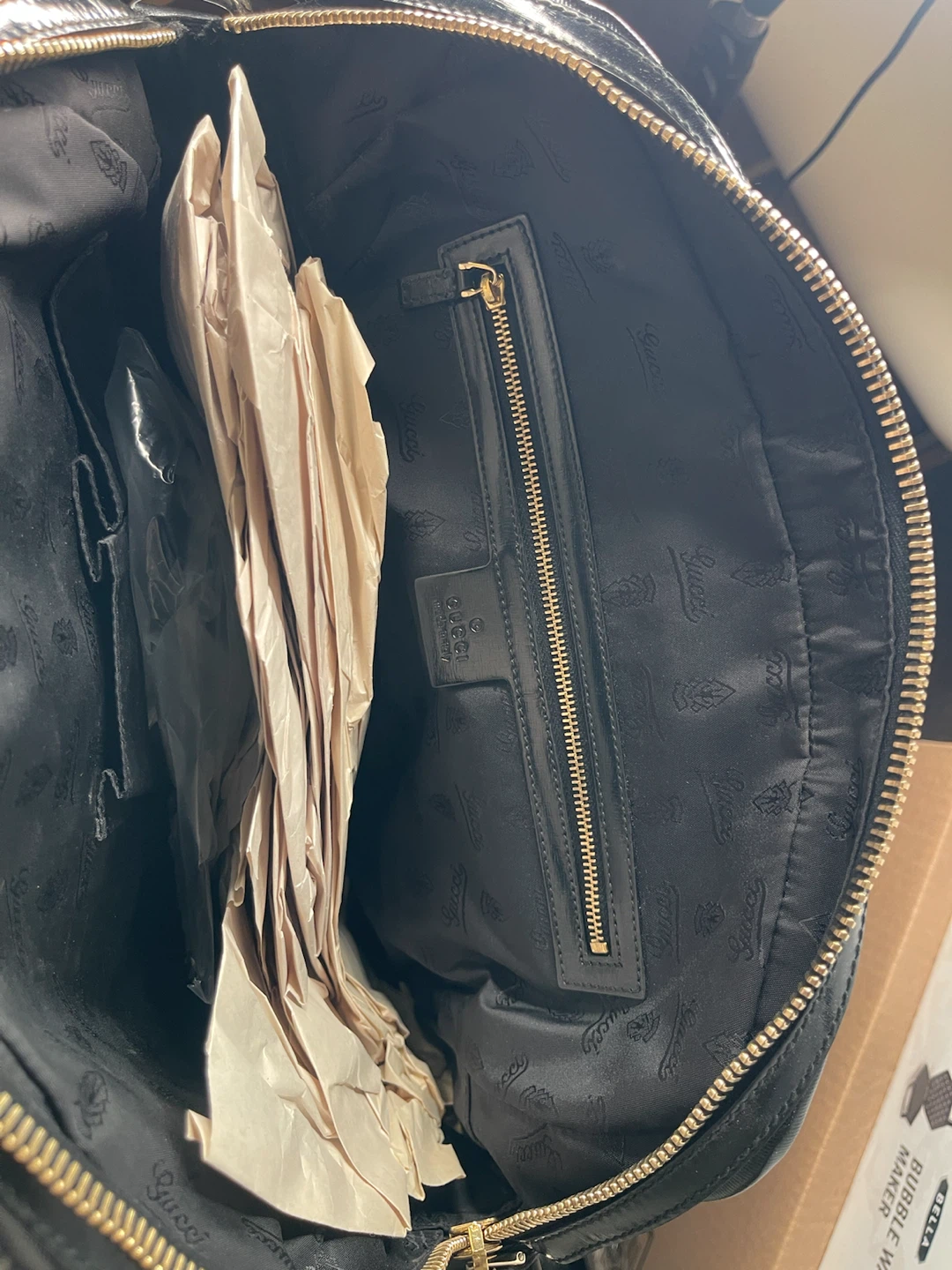 Gucci Black Patent Leather Bamboo Handle Handbag - photo 3