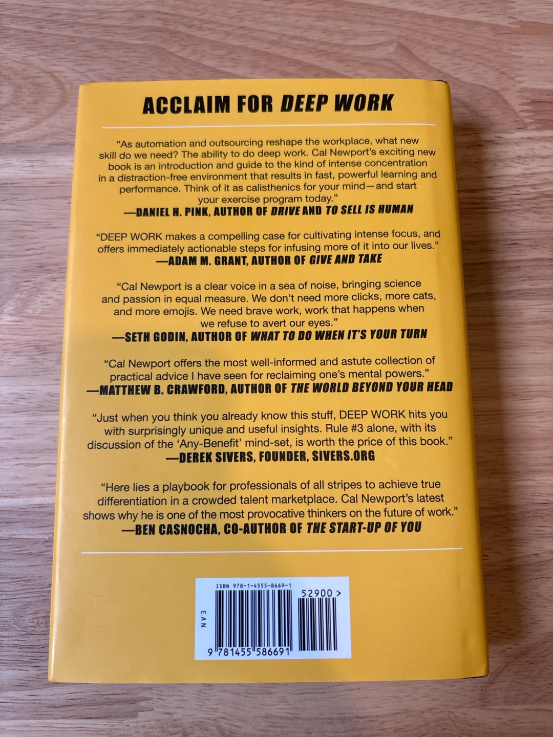 Deep Work by Cal Newport – Hardcover Productivity Book - photo 2